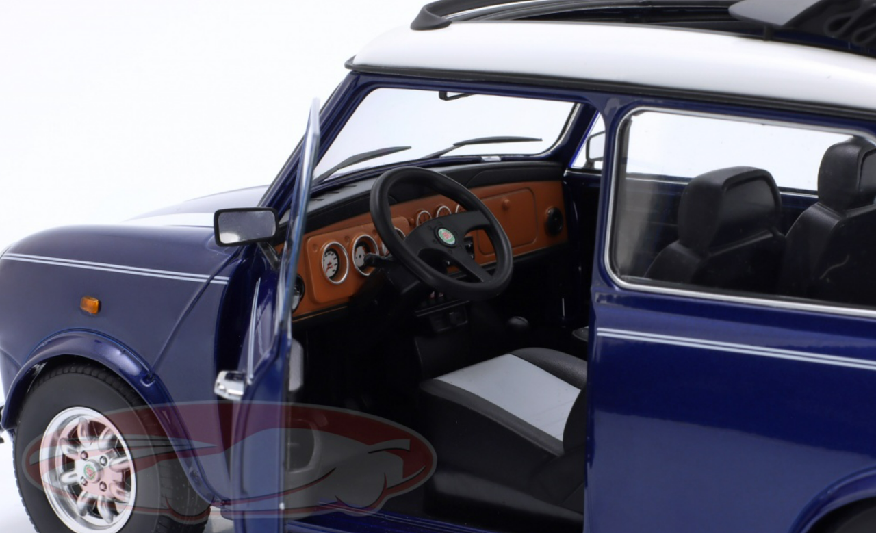 1/12 KK-Scale Mini Cooper with Sunroof LHD (Blue Metallic) Diecast