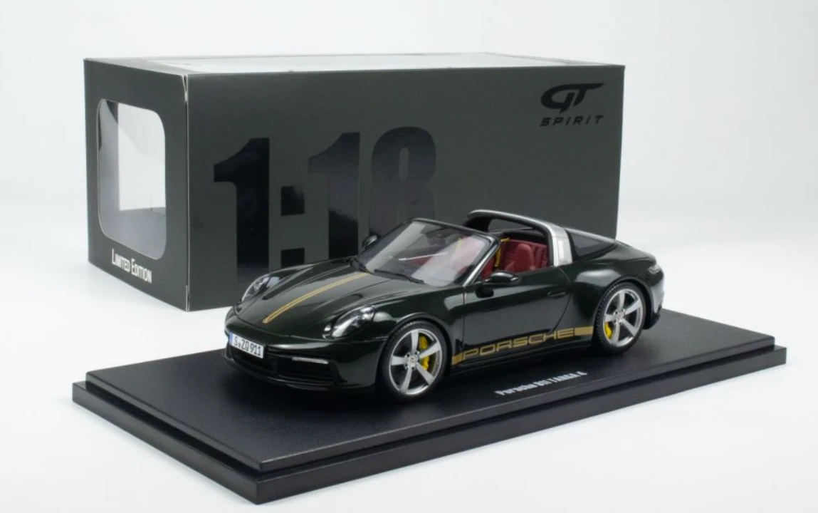 1/18 GT Spirit Porsche 911 (992) Targa 4 (Metallic Green) Car