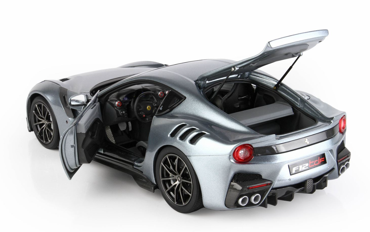 1/18 BBR Ferrari F12 TDF (Titanium Grey) Diecast Car Model