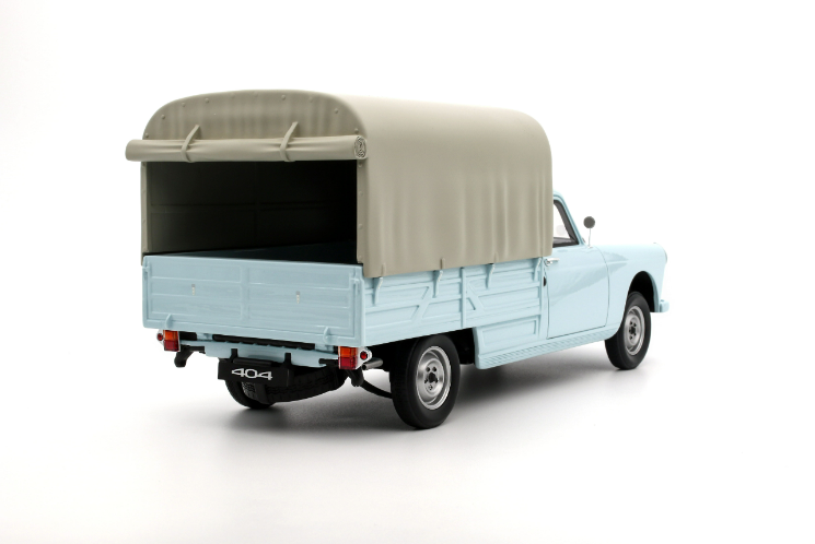 1/18 OTTO 1967 Peugeot 404 Pick Up Bache (Blue) Car Model