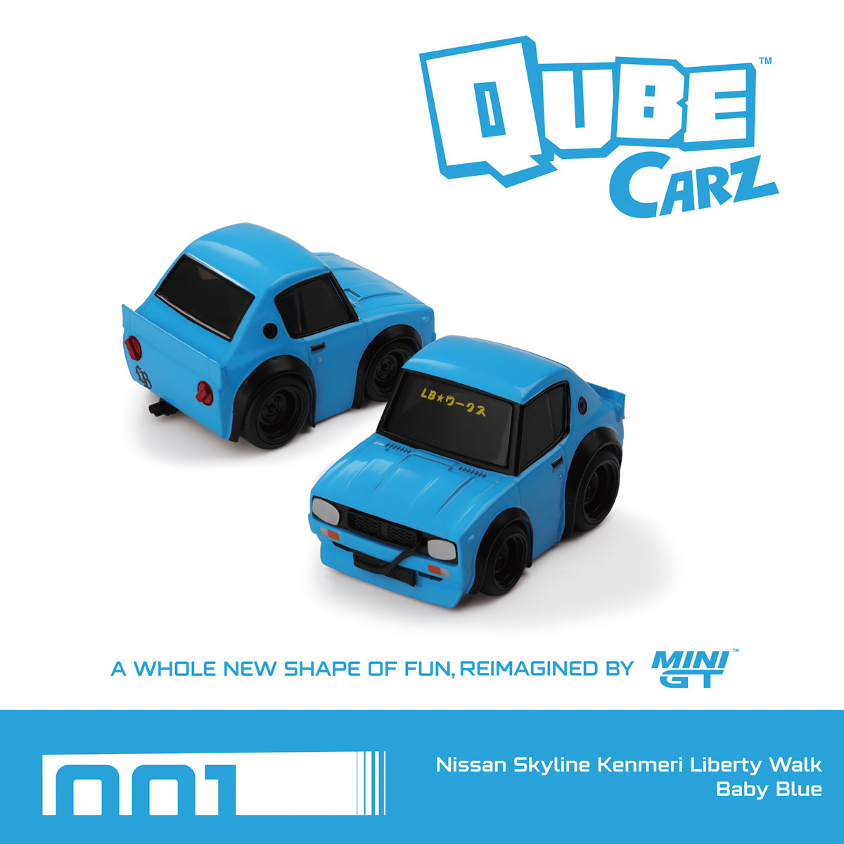 Mini GT QubeCarz Nissan LB 6-Car Set - LIVECARMODEL.com
