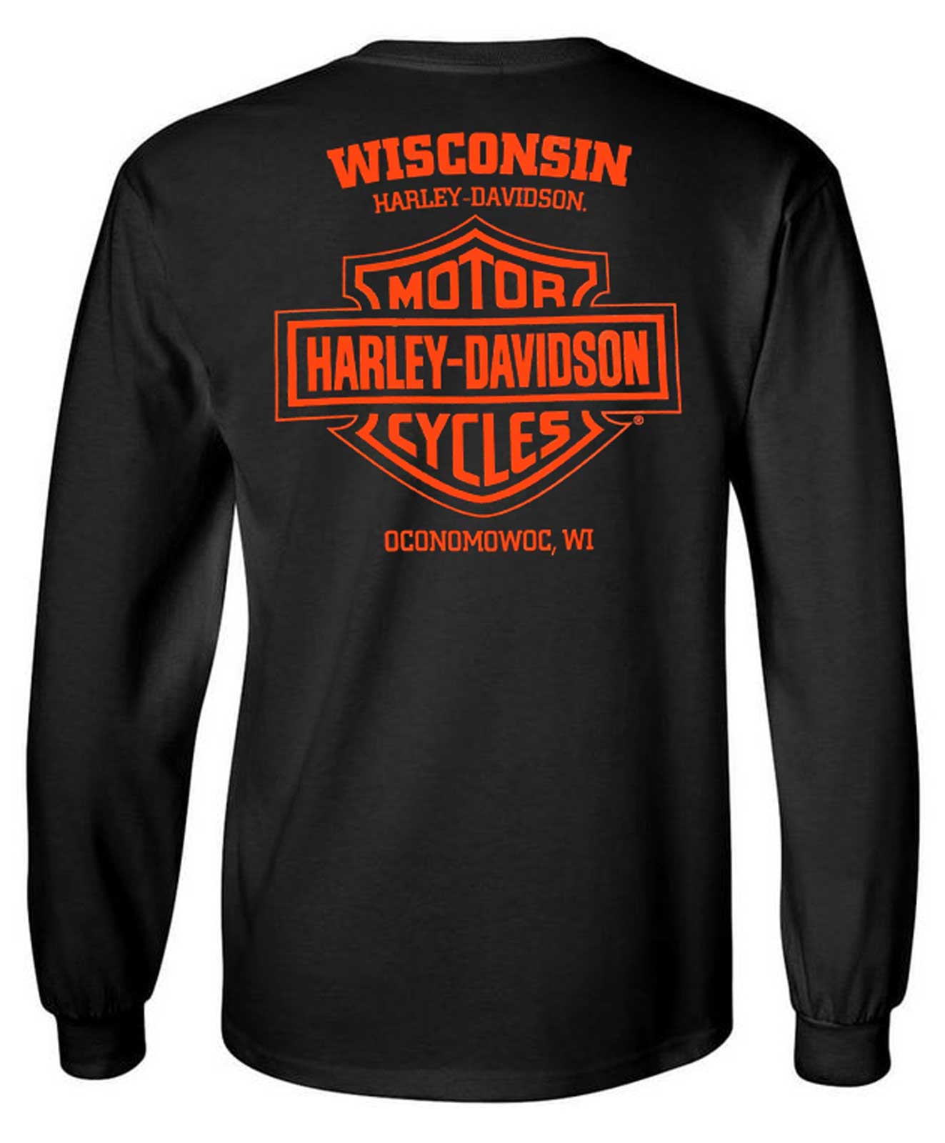 Harley-Davidson® Men's Aggressive Long Sleeve Cotton Crew-Neck