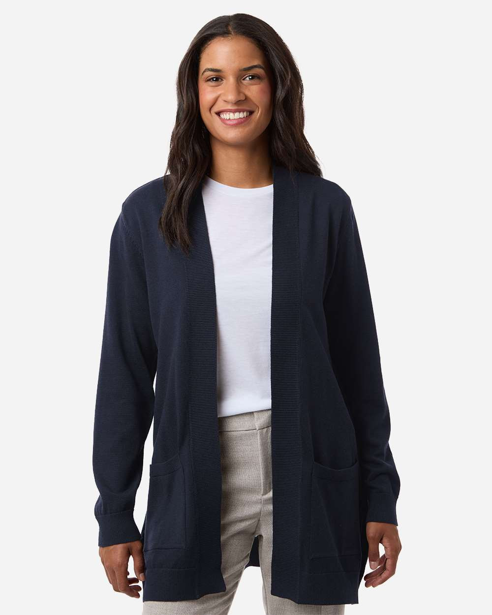 Devon & Jones DG447W Women's New Classics Open Cardigan Sweater