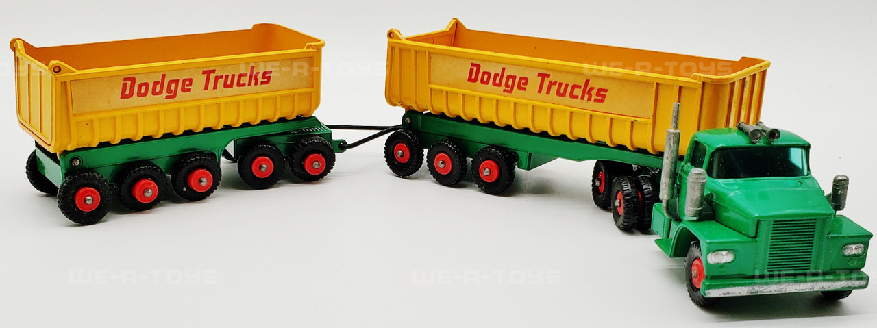 Vintage Matchbox Dodge Tractor with Twin Tipper Train K-16 Lesney