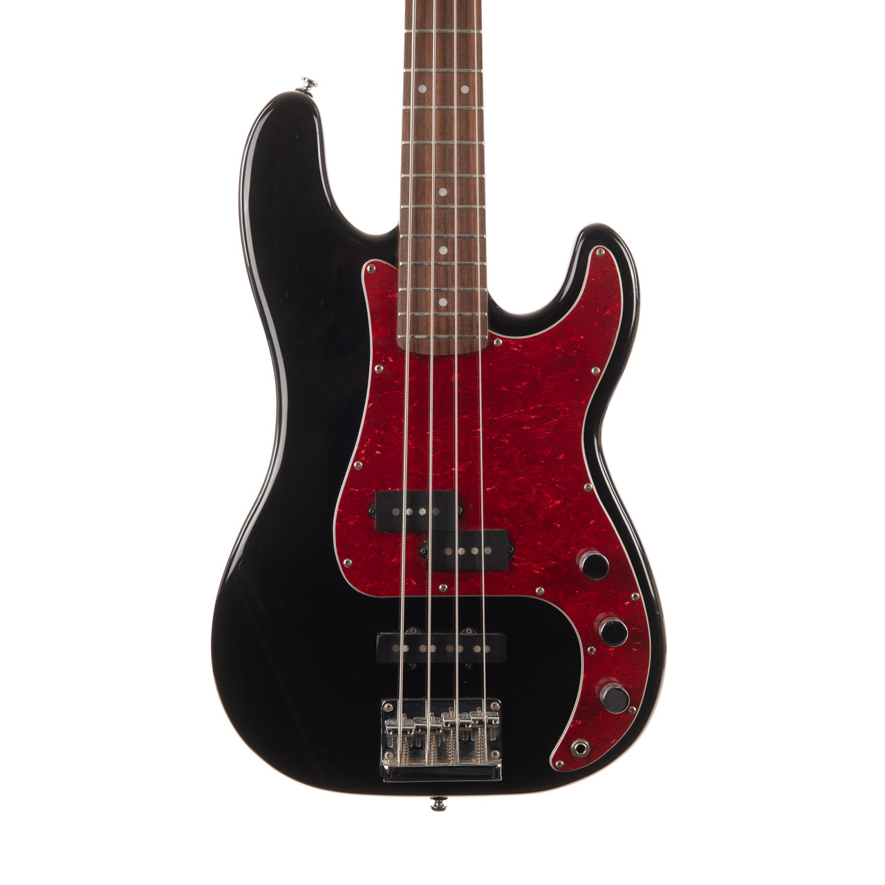 Used Fender Squier Pro Tone PJ Bass Black 1997 | Cream City Music