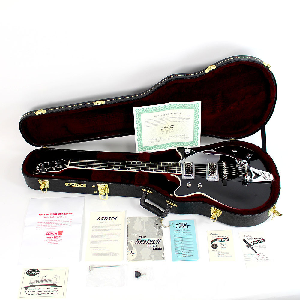 Gretsch G6128T-1962 Duo Jet Double Cut Electric Guitar Black