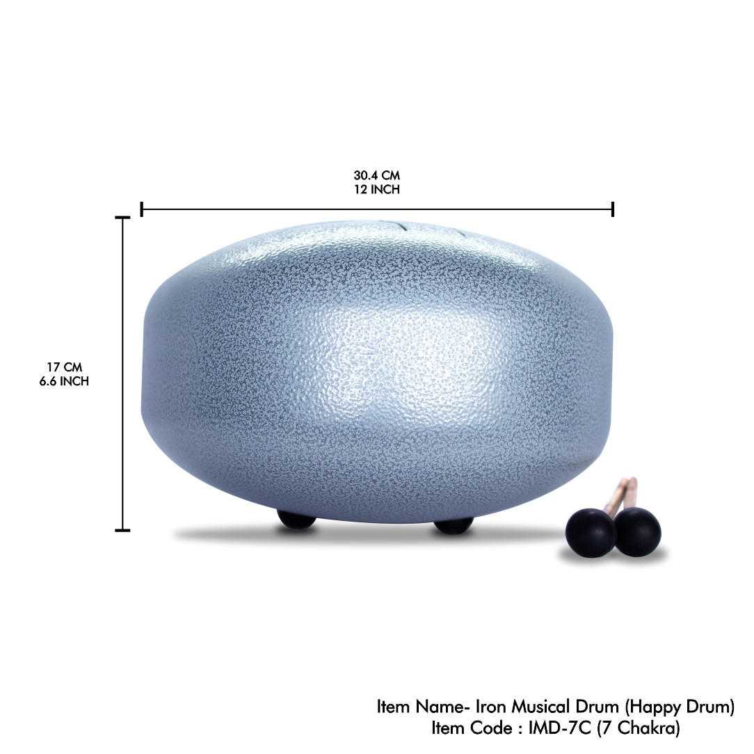 Happy drum (steel tongue) 7 CHAKRAS approx. 12