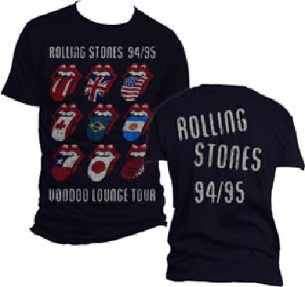 Rolling Stones Voodoo Lounge Tour 1994-1995 Vintage Concert T-shirt