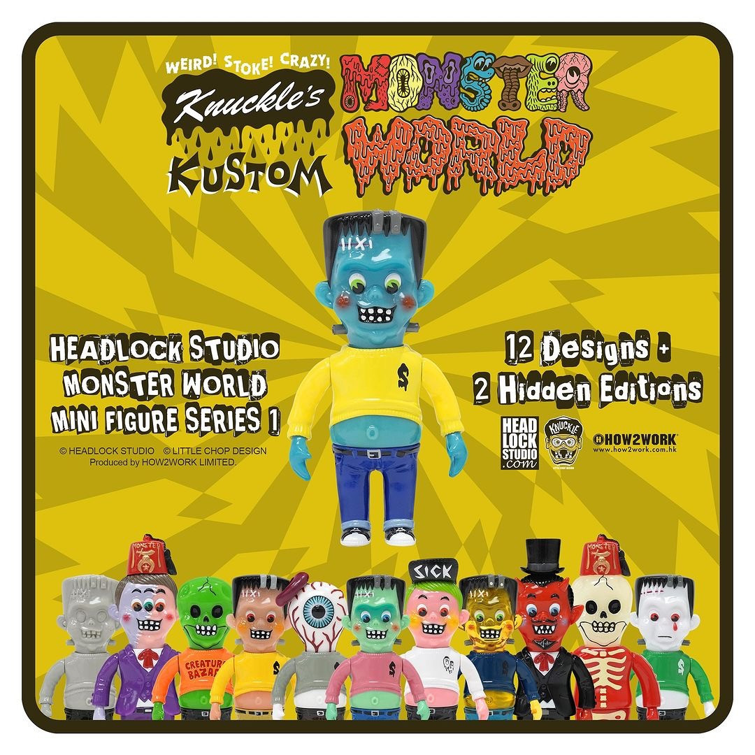 Monster World Mini Figure Series Blind Box by Knuckle x Headlock