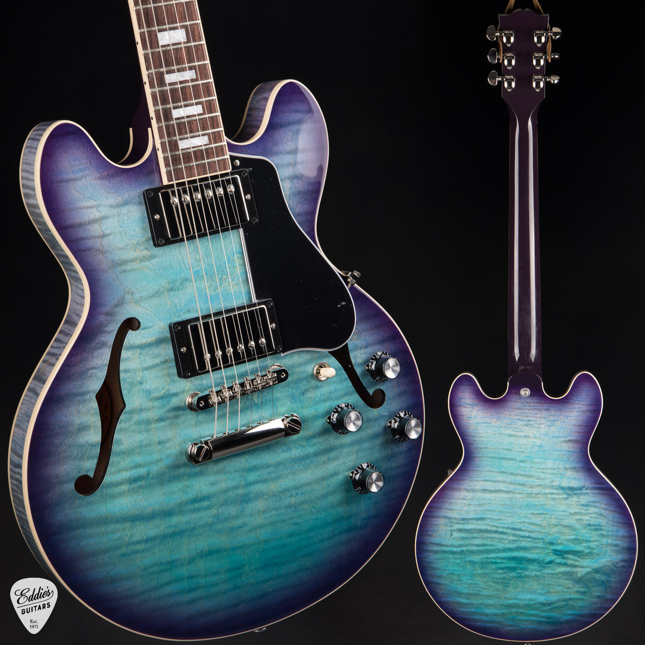 Gibson ES-339 Figured Blueberry Burst 7.4 #212840371 - Eddie's Guitars