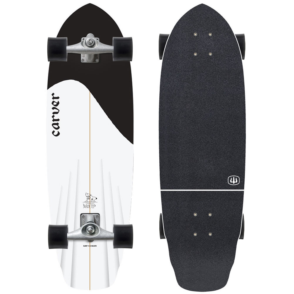 希少Carver BLACK TIP CX4カーバークルーザースケートボード 希少