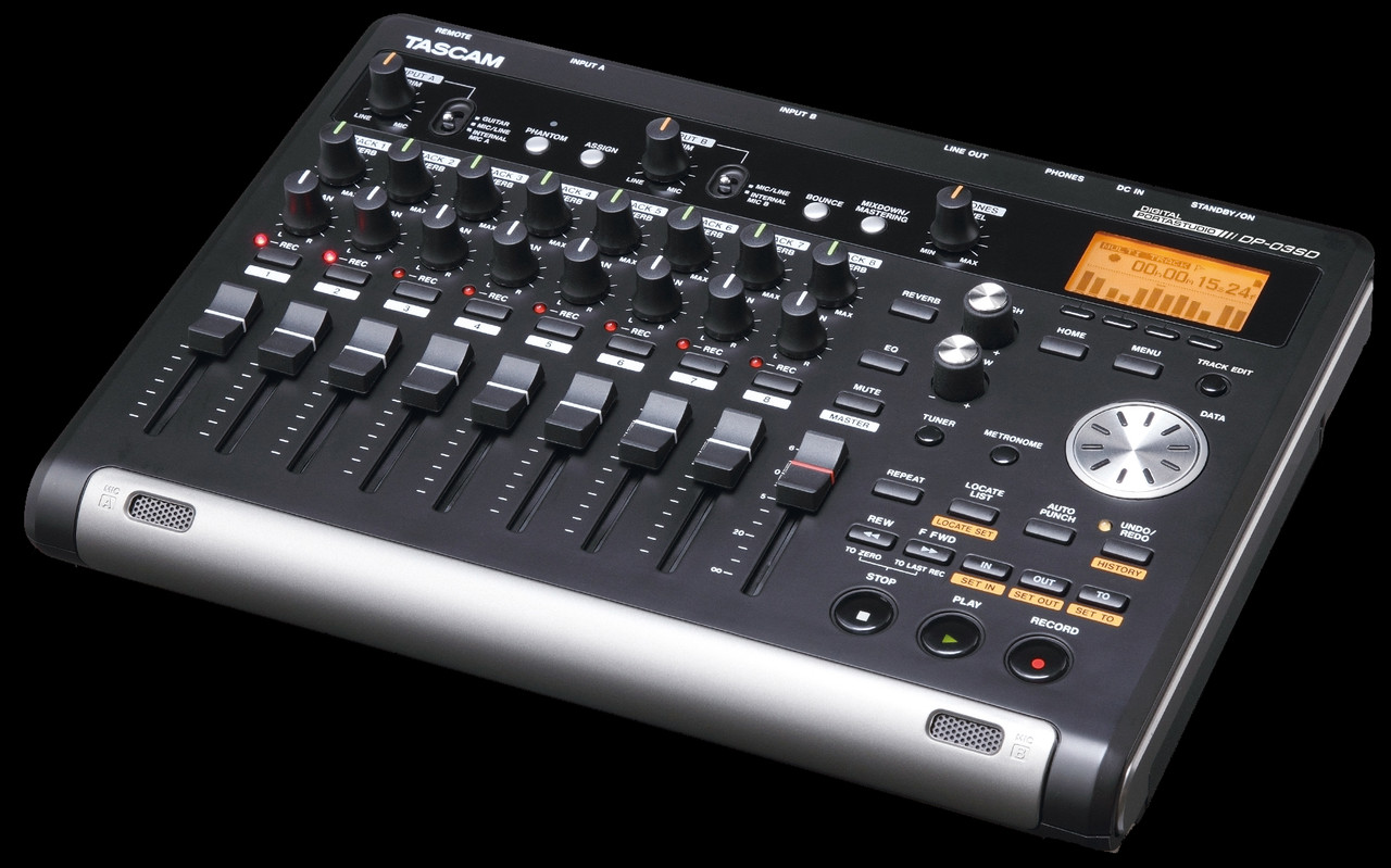 TASCAM DP-03SD 8-track Digital Portastudio - Phantom Dynamics
