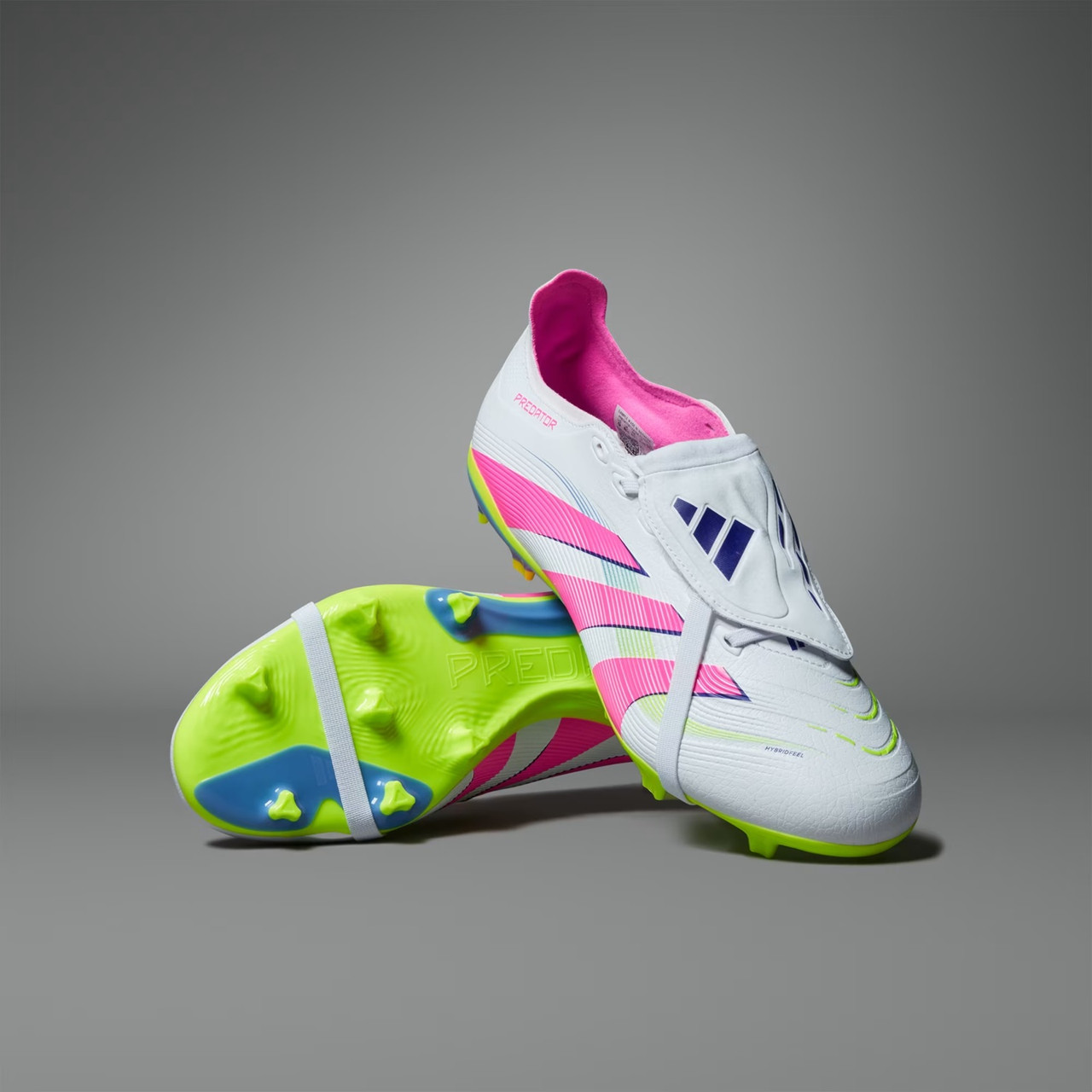adidas Predator League Fold Over Tongue FG/MG - White/Pink