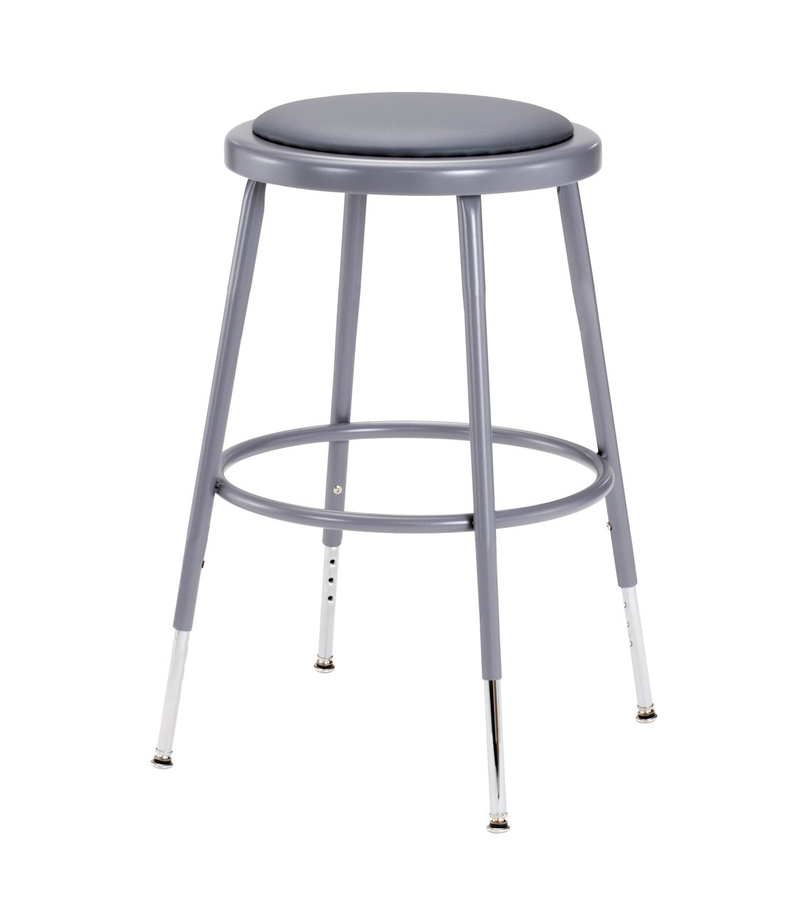 6400 Series Round Science Lab Stool with Padded Seat, Optional
