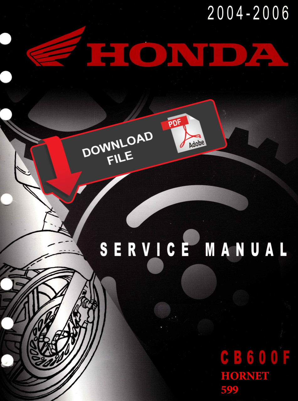 Honda 2005 Hornet Service Manual