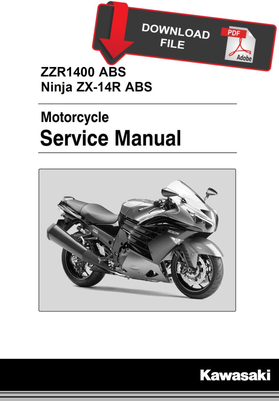 Service Manual Kawasaki 2017 Ninja ZX-14R ABS Repair