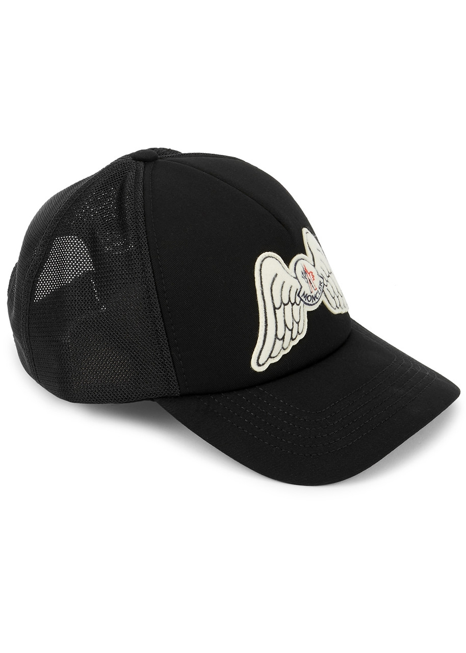 MONCLER 8 Palm Angels black cotton-twill cap | Harvey Nichols