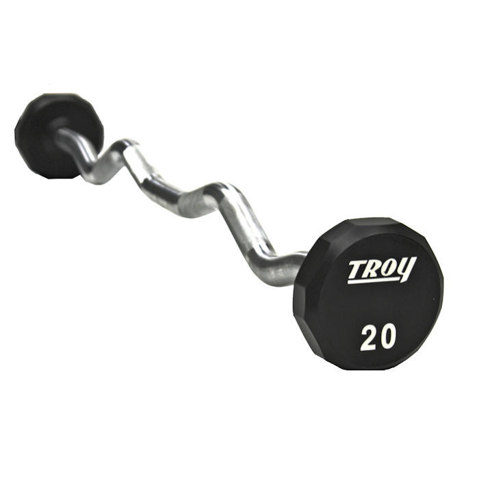 Troy (20-110 lb) 12-Sided Urethane Barbells | Gtech Fitness