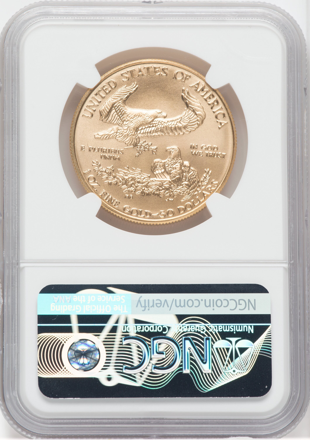 1996 $50 American Eagle NGC MS70 Ed Moy Signed - LCR Coin