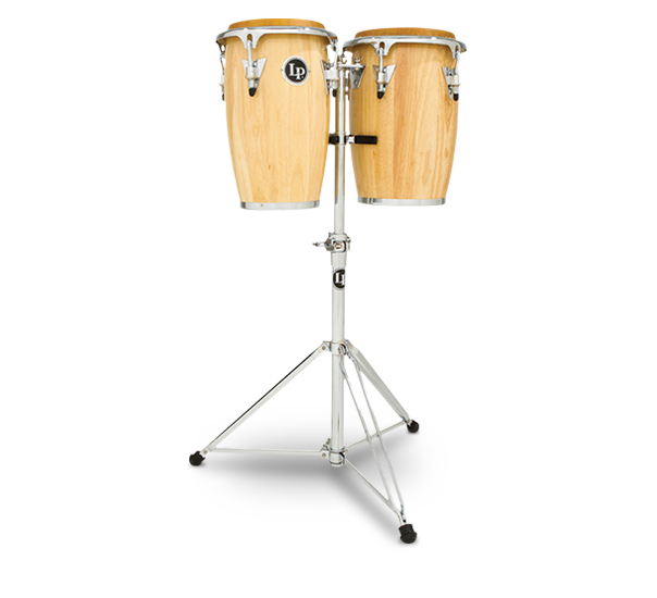 LP Junior Wood Conga Set Natural w/ Stand - Island Music Co