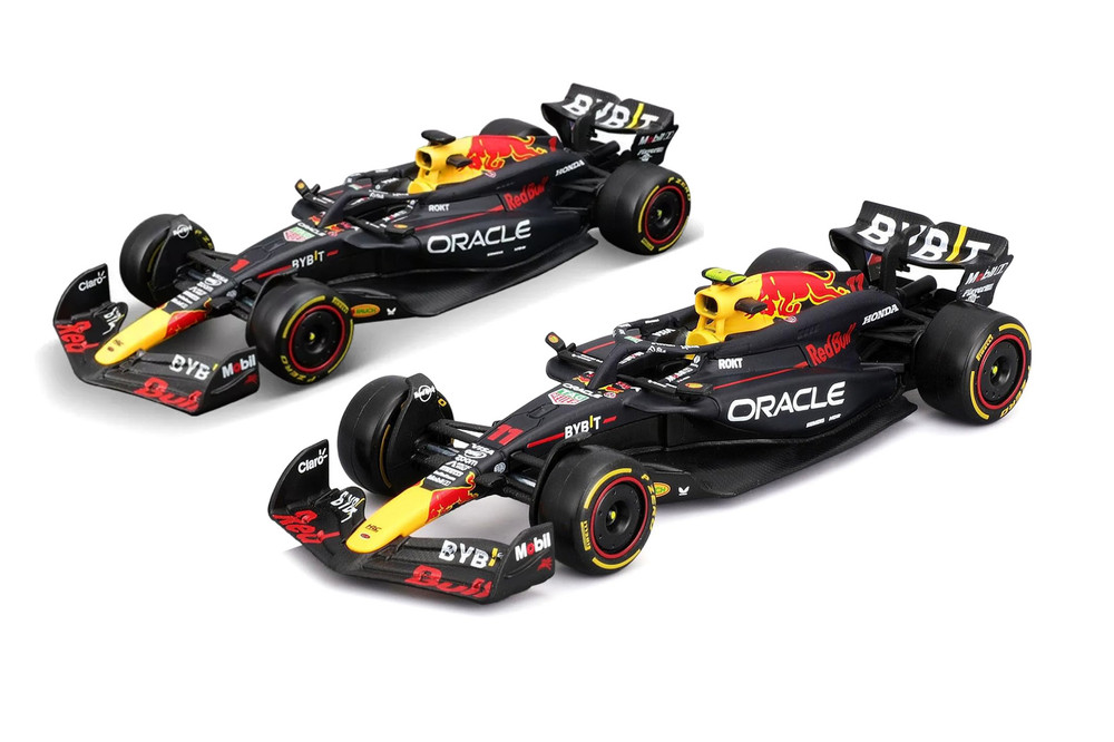 2024 Oracle Red Bull Racing RB20 2-Pack, Black - Bburago 18-38173