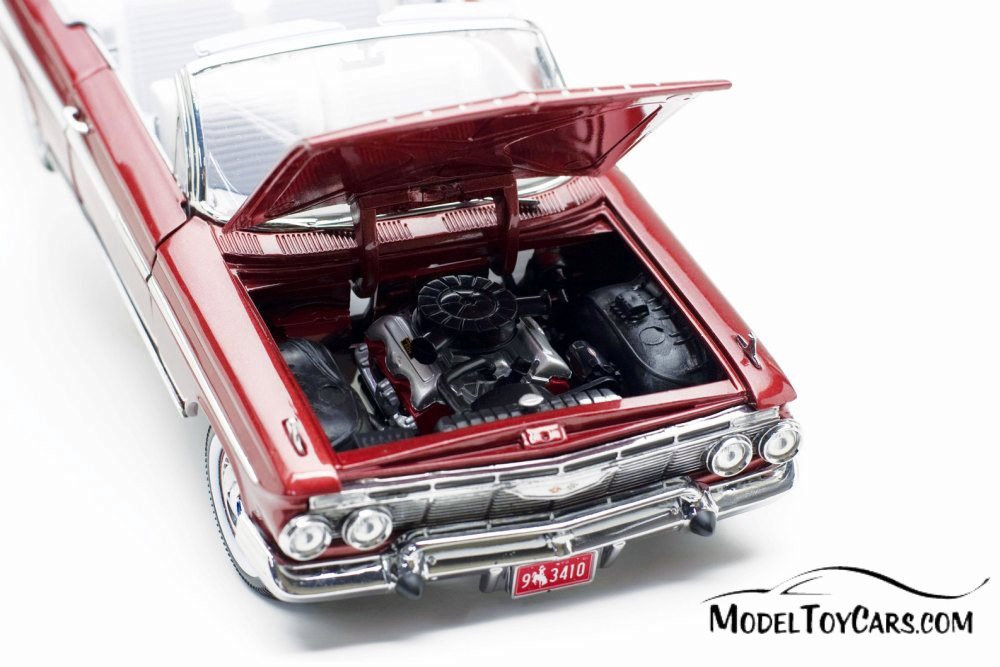 1961 Chevy Impala Open Convertible, Honduras Maroon - Sun Star