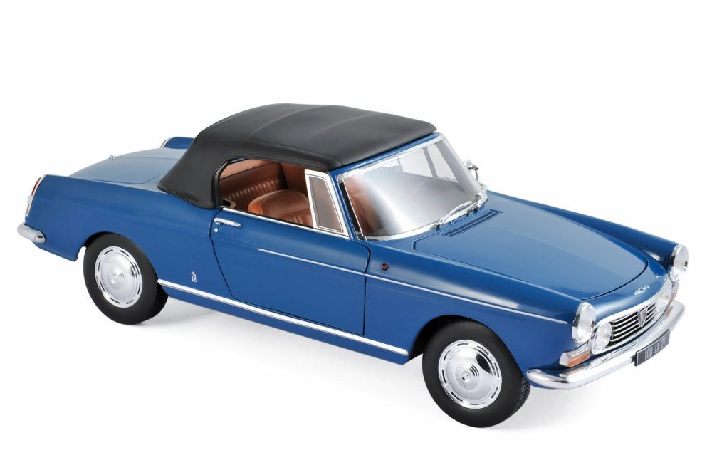 1967 Peugeot 404 Cabriolet, Blue - Norev 184832 - 1/18 Scale