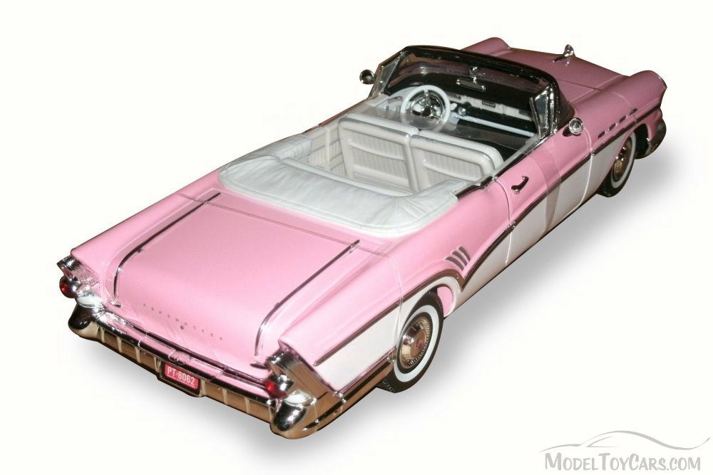 1957 Buick Roadmaster Convertible, Pink & White - Motor Max 73152
