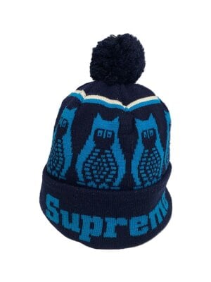 Supreme(シュプリーム) / ニットキャップ/--/アクリル/NVY/花柄/メンズ