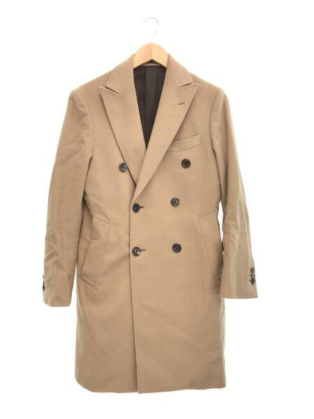 EDIFICE ベージュ チェスターコート ウール混合