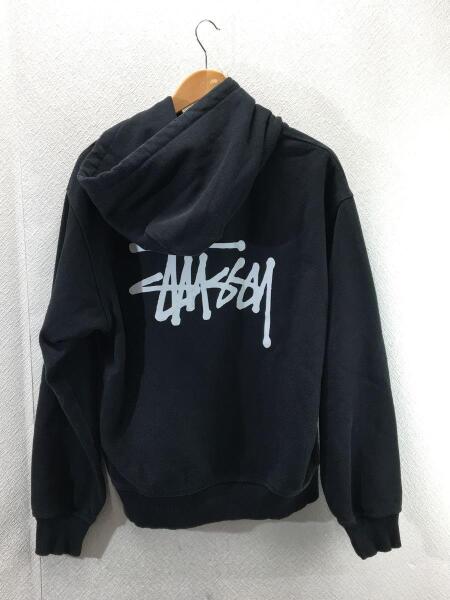 STUSSY(ステューシー) / ロゴプリント/パーカー/M/コットン/BLK/無地