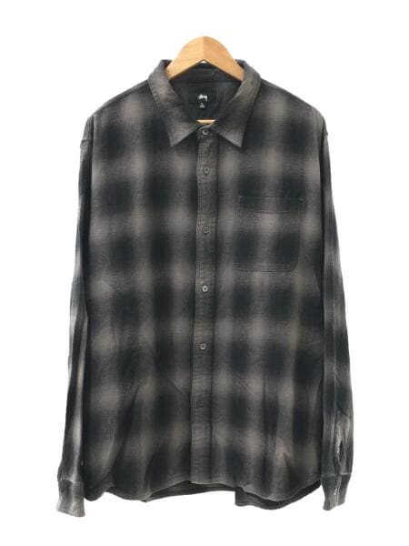 STUSSY(ステューシー) / オンブレチェック長袖シャツ/XL/コットン