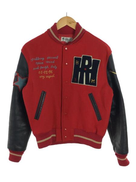 90's High STANDARD 袖 フルデコ 袖レザー スタジャン