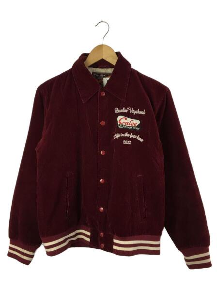 Calee コーデュロイ スタジャン バーガンディ L ジャケット Calee