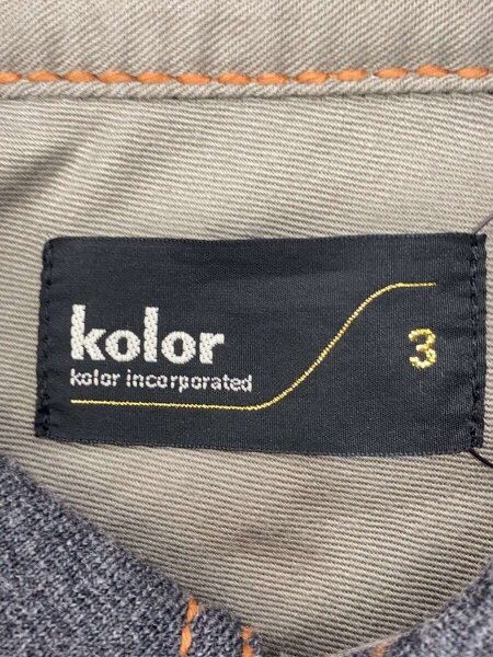 kolor(カラー) / ヘビーウールポンチ ハラココンビブルゾン/3/ウール