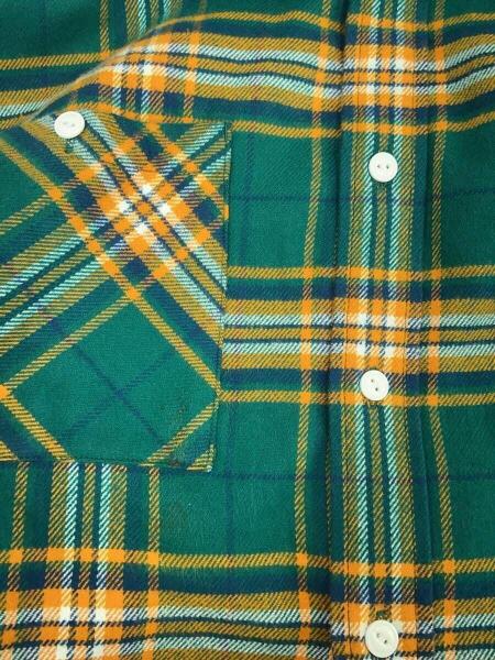 Champion(チャンピオン) / ネルシャツ/XL/コットン/GRN/チェック