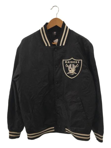 NFL(エヌエフエル) / レイダース/スタジャン/M/ナイロン/BLK | 古着の