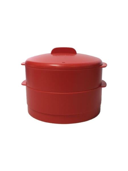 Tupperware(タッパーウェア) / 蒸し器/スチームイット/RED/2段 | 中古