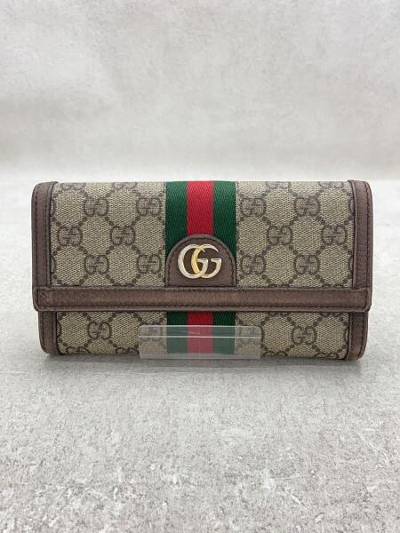 GUCCI(グッチ) / 長財布/PVC/KHK/総柄/レディース/523153 | 中古品の