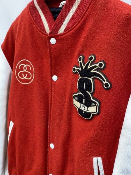 STUSSY(ステューシー) / スタジャン/L/ウール/RED/無地/08/old stussy