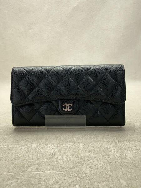 CHANEL(シャネル) / 長財布/レザー/BLK/レディース/AP0241/※コイン