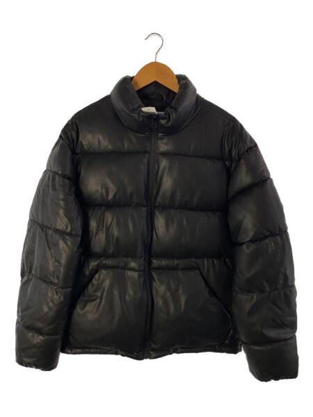 ZARA(ザラ) / フェイクレザーパフジャケット/L/フェイクレザー/BLK