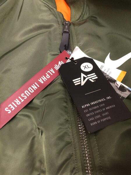 ALPHA INDUSTRIES(アルファインダストリーズ) / ×Nike/MA1/フライト