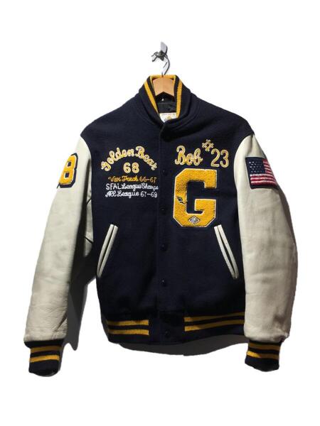 GOLDEN BEAR(ゴールデンベアー) / スタジャン/S/ウール/ネイビー