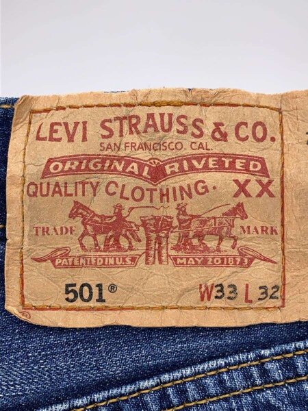 05年8月製造LEVI'S 501-01 359 【濃紺】Levi's501 フィリピン製 W33
