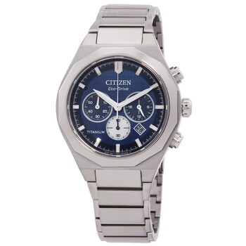 Citizen Zenshin Chronograph Green Dial Men's Watch CA4610-85X