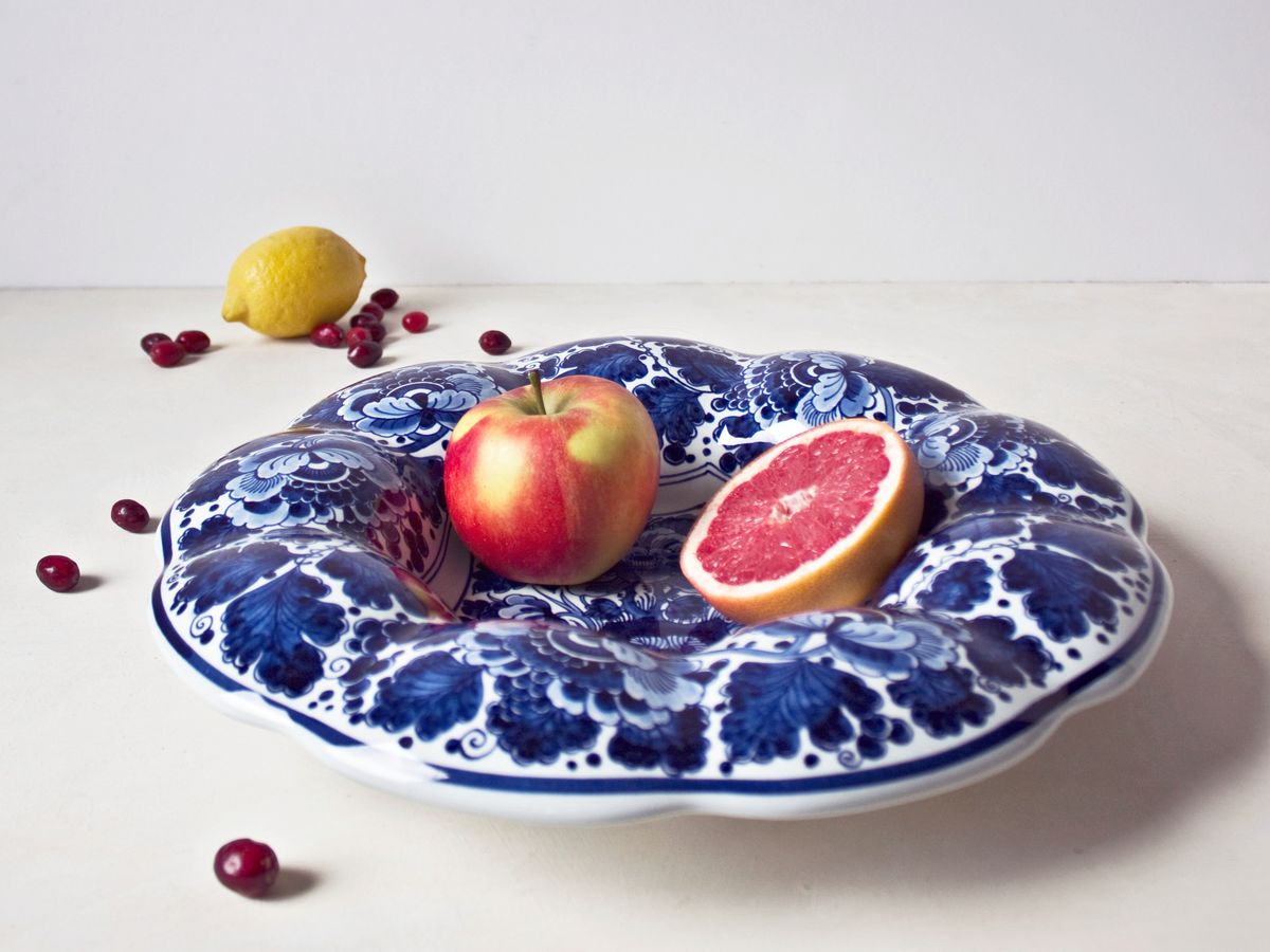 Delft ロイヤルデルフト オランダ 陶器 牛 赤絵 青いデルフト焼きの