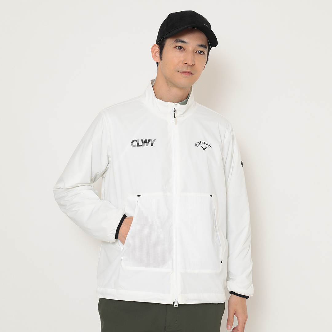 キャロウェイ メンズ カシミヤ100％裏地付きアウター Mサイズ