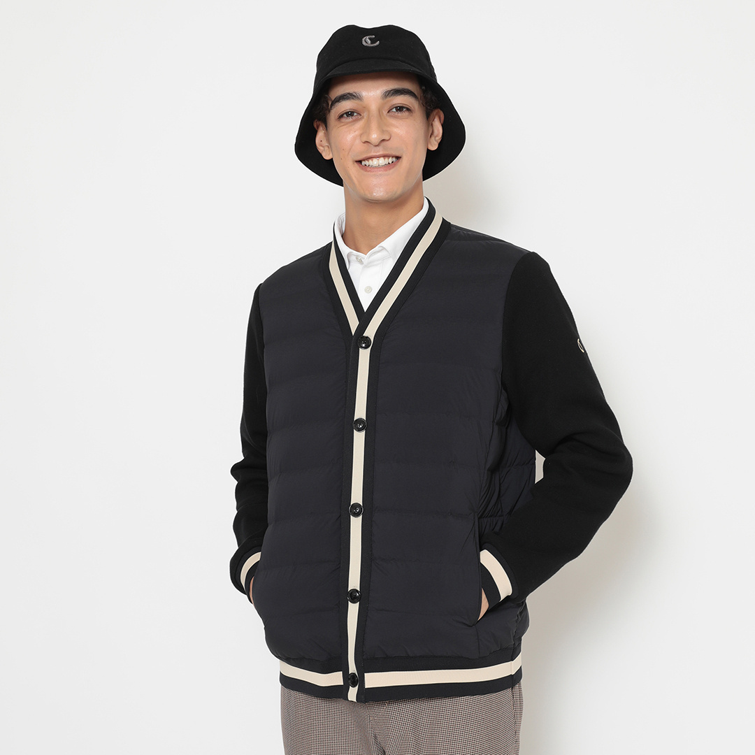 ニットドッキングダウンカーディガン (MENS)
