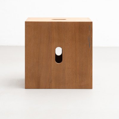 Cabanon Wood LC14 Stool by Le Corbusier for Cassina for sale at Pamono